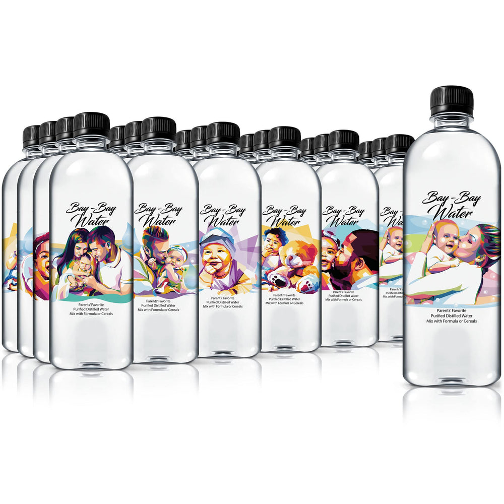 Bay Bay Water purified distilled baby water bottle 16.9 oz for feeding
