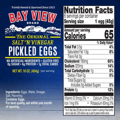 Boiled and peeled Bay View eggs, convenient for quick meals.