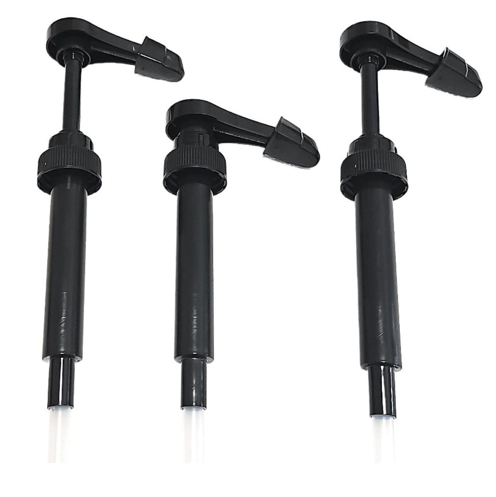 Bayside Traders syrup pump 3-pack with bottle cap cover for Jordan's Skinny Syrups for mess-free pours