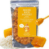 Bayu Mochi Rice Nuggets crisp bite close-up, ideal for tea time.