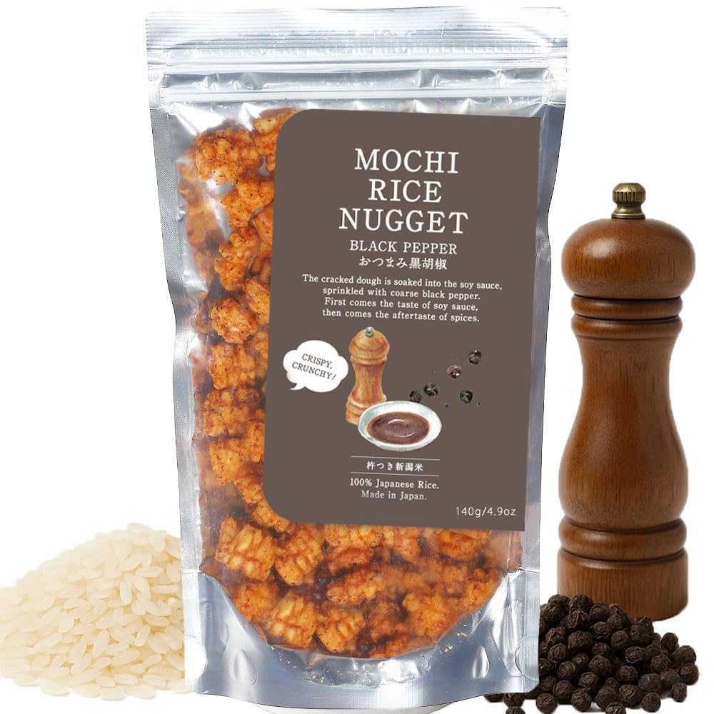 Bayu Store Mochi Rice Nuggets close-up shows crispy texture for snacking