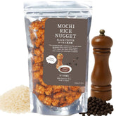 Bayu Store Mochi Rice Nuggets close-up shows crispy texture for snacking