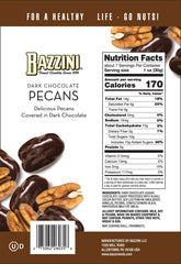 Close-up of Bazzini pecans with a crunchy texture and glossy coating.