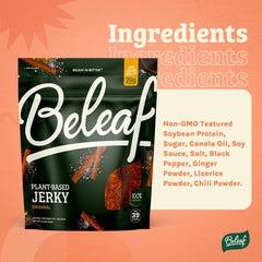 BE LEAF Jalapeño jerky bite with zesty heat and chewy bite for snacking.