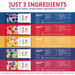 BE MY MaTe Mate Fruit Bars eight flavor display showcases colorful fruit snacks