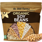 Be Still Farms organic soy beans bulk bag ready for protein-rich meals