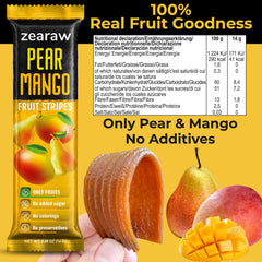 ZEARAW Apple-Raspberry bar close-up, tasty fruit snack for kids and adults.