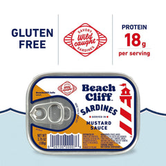 Beach Cliff sardines can being opened, pantry-friendly protein source.