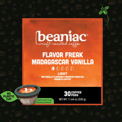 beaniac flavor freak madagascar vanilla brew with light roast profile