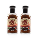 Bear and Burtons W Sauce Fireshire bottle pour adds bold heat to steaks