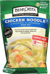 Bear Creek Chicken Noodle Soup Mix simmering to deliver rich chicken broth aroma.