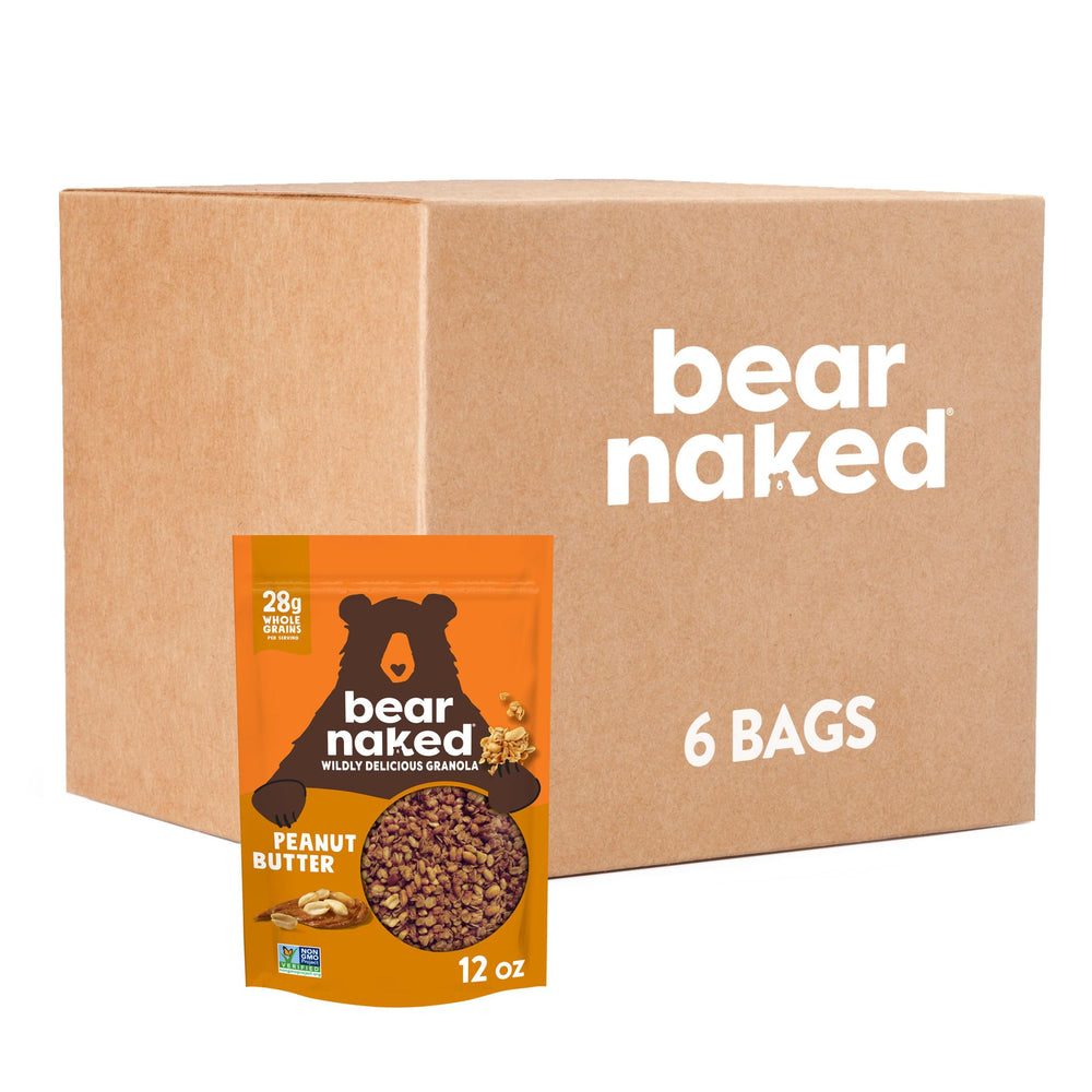 Bear Naked Granola Peanut Butter Soft-Baked Bags offer a convenient six-pack for busy mornings.