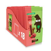 BEAR Real Fruit Snack Splits in apple-strawberry flavor, perfect lunchbox treat