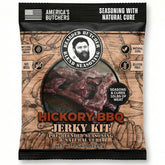 Bearded Butcher Hickory BBQ jerky seasoning packet ready to mix for 10 pounds.