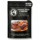 Bearded Butchers natural sheep casings 20-22mm pack, ideal for traditional sausage making.