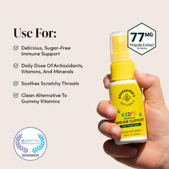 Beekeeper's Naturals kids buckwheat honey cough syrup bottle for daytime relief and antioxidants