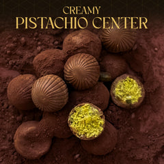 BEEMAX Dubai-style truffles plated for sharing and tasting