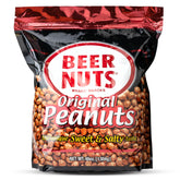 BEER NUTS Original Peanuts closeup – sweet and salty flavor ideal for snacking.