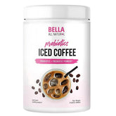 Bella All Natural Probiotic Iced Coffee bottle demonstrates on-the-go refreshment