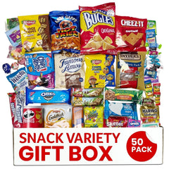 Belmint snack box opened to reveal individually wrapped snacks for freshness.
