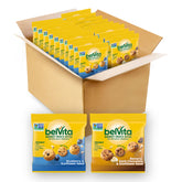 Belvita Energy Snack Bites variety pack box showing two flavors for on-the-go snacking.