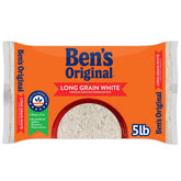 BEN'S ORIGINAL parboiled long-grain rice bag ready for quick meals