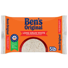 BEN'S ORIGINAL parboiled long-grain rice bag ready for quick meals