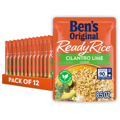 BEN'S ORIGINAL Ready Rice cilantro lime pouches for quick meals in minutes