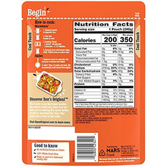 BEN'S ORIGINAL Ready Rice medley pouch microwaving in 90 seconds for fast meals.