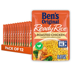 BEN'S ORIGINAL Ready Rice roasted chicken bowl, fluffy grains for quick dinner