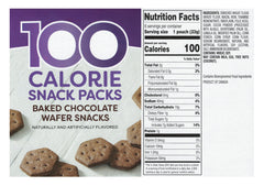 Benton's 100-calorie wafer snack pouch on-the-go, perfect for quick snacking.