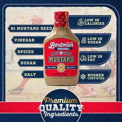 Bertman Original Ball Park Mustard smooth texture ideal for marinades.