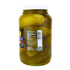 Best Maid Dill Pickles giant jar on pantry shelf, ideal for stocking up.
