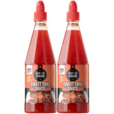 Best of Thailand Sweet Chili Sauce bottle pour for quick dipping and flavor boost.