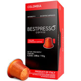 Bestpresso Colombia blend pods pack for Nespresso Original machines.