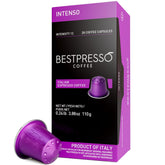 Bestpresso Intenso pods in packaging for quick home espresso