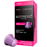 Bestpresso Original espresso lungo pods for Nespresso Original machines with bold crema