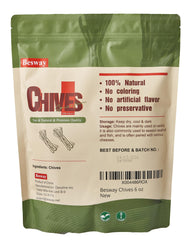 Besway Chives 6 oz pre-chopped dried chives ready for quick cooking.