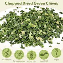 Besway chives provide mild onion-like flavor with a hint of garlic.
