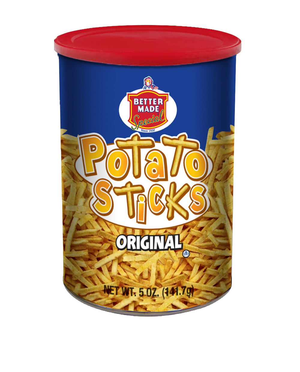 Better Made Potato Sticks original in a serving bowl for quick, crispy snacking.