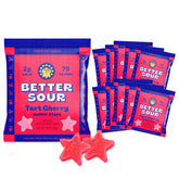 Better Sour tart cherry candy pack-10 for on-the-go snacking; vegan and gluten-free.