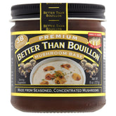 Better Than Bouillon Mushroom Base front label highlighting rich flavor for cooking
