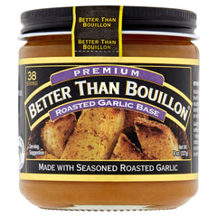 Better Than Bouillon Premium Roasted closeup ingredients highlight premium base