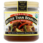 Better Than Bouillon Organic Roasted Beef Base jar ready for seasoning and quick meals.