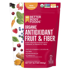BetterBody Foods antioxidant blend canister closeup with premium ingredients