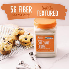 BetterBody Foods Organic Coconut Flour muffins photo—tropical aroma enhances bakery favorites