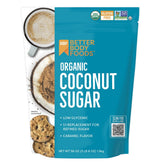 BetterBody Foods Organic Coconut Sugar bag 56oz packaging, convenient for everyday baking.
