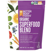 BetterBody Foods Organic Superfood Powder bottle offers a convenient nutrition boost.