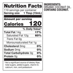 BetterBody Foods coconut oil bottle-pour demonstrates medium-heat cooking with light aroma.