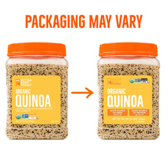 Raw multi-colored quinoa close-up highlighting protein and fiber.